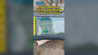 สถานีย่อย 110kVGIS กำลังทดสอบการปล่อยประจุบางส่วน